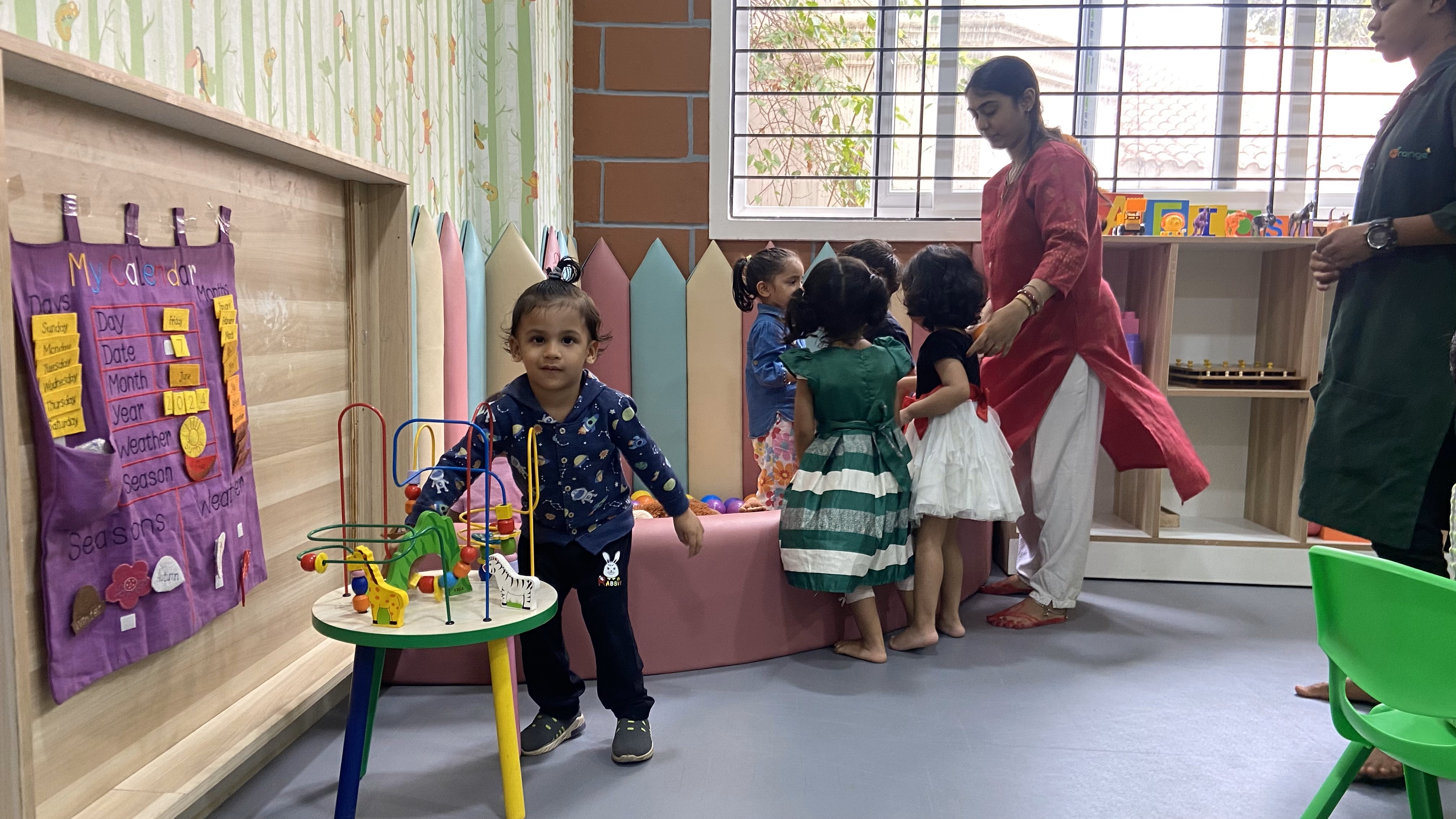 Orange Pre-School ball pit